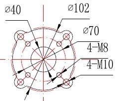 PSQ角行程執(zhí)行機(jī)構(gòu)安裝尺寸 PSQ角行程執(zhí)行機(jī)構(gòu)安裝尺寸