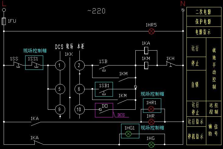 電氣二次控制原理圖 電氣二次控制原理圖