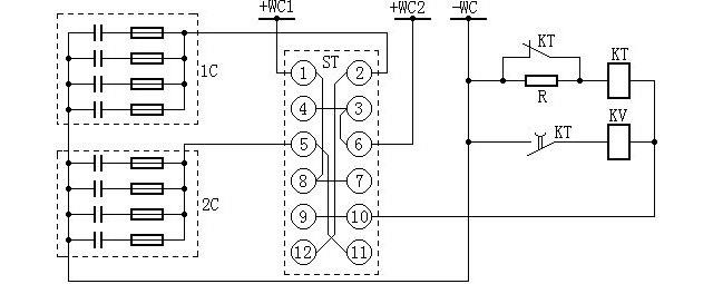 儲(chǔ)能電容器組接線圖 儲(chǔ)能電容器組接線圖