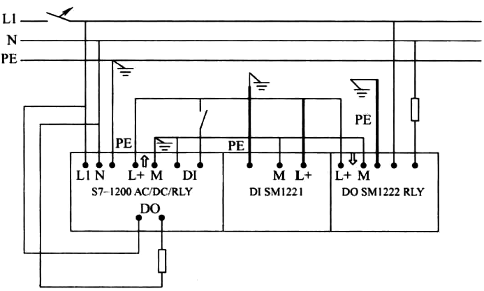 S7-1200 PLC系統(tǒng)的交流供電及接地 S7-1200 PLC系統(tǒng)的交流供電及接地