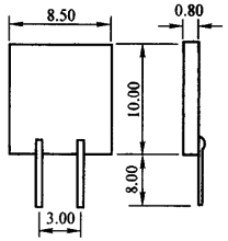 日本產(chǎn)50W85厚膜鉑電阻尺寸 日本產(chǎn)50W85厚膜鉑電阻尺寸