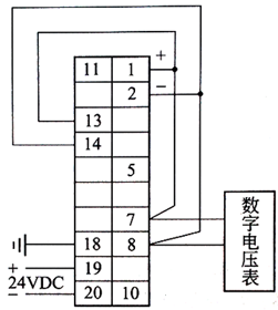 DTZ-2100調(diào)節(jié)器閉環(huán)調(diào)校接線圖 DTZ-2100調(diào)節(jié)器閉環(huán)調(diào)校接線圖
