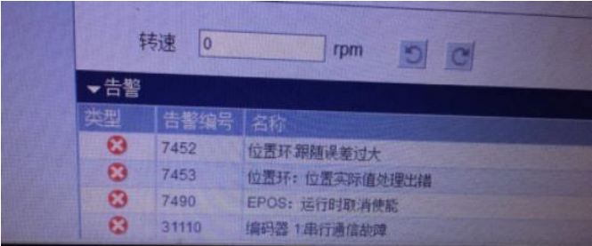 V90PN伺服系統(tǒng)通訊故障報警 V90PN伺服系統(tǒng)通訊故障報警