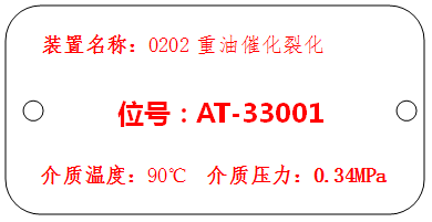 分析取樣點及可燃?xì)怏w報警器標(biāo)識牌