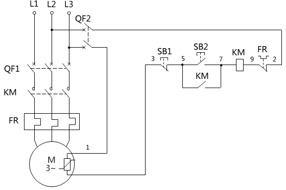 電動機(jī)的過電流保護(hù)電路 電動機(jī)的過電流保護(hù)電路