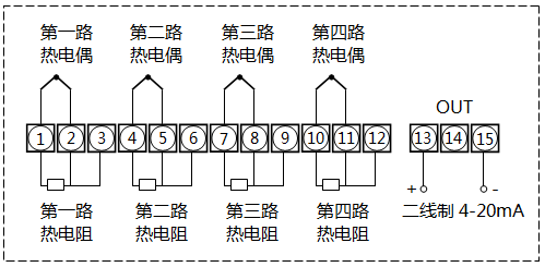 XTRM溫度遠(yuǎn)傳監(jiān)測(cè)儀接線 XTRM溫度遠(yuǎn)傳監(jiān)測(cè)儀接線