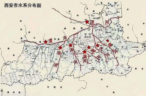 西安市水系統(tǒng)分布圖 西安市水系統(tǒng)分布圖