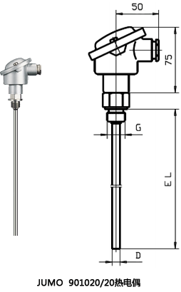 JUMO 901020/20熱電偶 JUMO 901020/20熱電偶