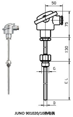 JUMO 901020/10熱電偶 JUMO 901020/10熱電偶