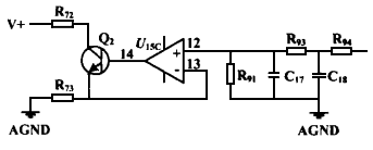 多路溫度遠傳監(jiān)測儀V/I輸出電路 多路溫度遠傳監(jiān)測儀V/I輸出電路