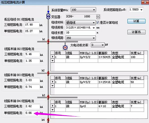 低壓短路電流計(jì)算 低壓短路電流計(jì)算