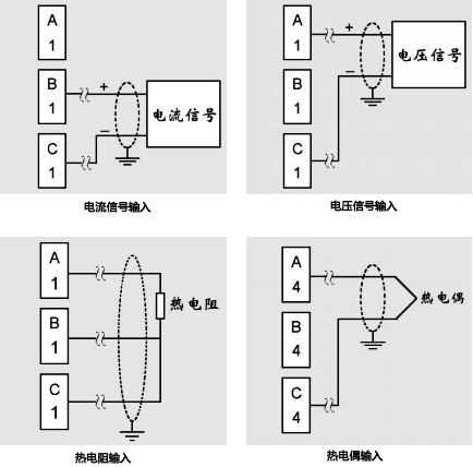 模擬信號(hào)輸入接線圖 模擬信號(hào)輸入接線圖