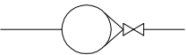 儀表圖例之轉(zhuǎn)子流量計(jì)(帶閥) 儀表圖例之轉(zhuǎn)子流量計(jì)(帶閥)
