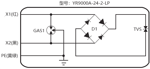 二線制現(xiàn)場儀表用信號電涌保護器原理圖 二線制現(xiàn)場儀表用信號電涌保護器原理圖