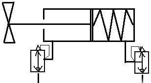 雙杠單作用形式閥門設(shè)計(jì)