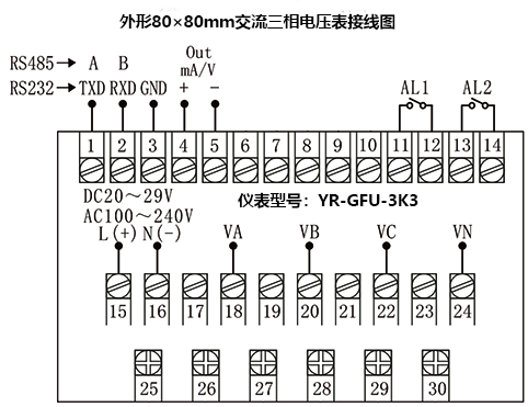 YR-GFU-3K3接線圖 YR-GFU-3K3接線圖